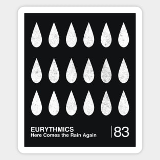 Eurythmics / Minimalist Graphic Design Fan Artwork Magnet